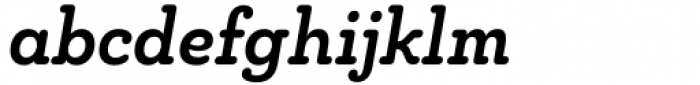 Chennai Slab Condensed Bold Oblique Font LOWERCASE