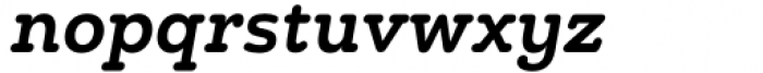 Chennai Slab Condensed Bold Oblique Font LOWERCASE