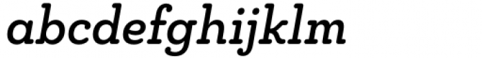 Chennai Slab Condensed Demi Oblique Font LOWERCASE