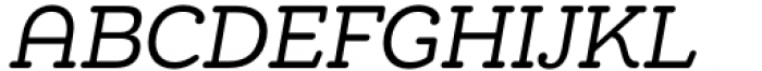 Chennai Slab Condensed Regular Oblique Font UPPERCASE