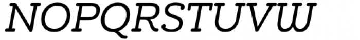 Chennai Slab Condensed Regular Oblique Font UPPERCASE
