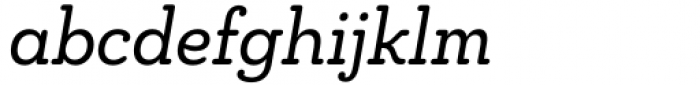 Chennai Slab Condensed Regular Oblique Font LOWERCASE