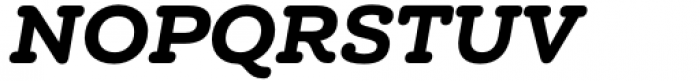 Chennai Slab Extended Black Oblique Font UPPERCASE
