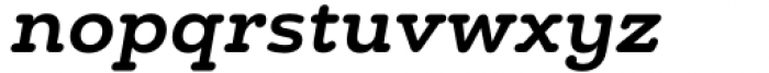 Chennai Slab Extended Bold Oblique Font LOWERCASE