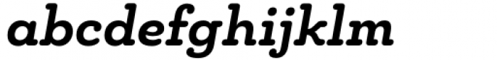 Chennai Slab Extended Ex Bold Oblique Font LOWERCASE