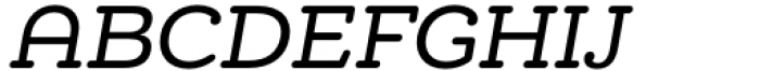 Chennai Slab Extended Medium Oblique Font UPPERCASE