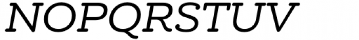 Chennai Slab Extended Regular Oblique Font UPPERCASE