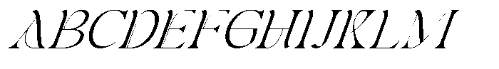 Chenolyta Oblique Font UPPERCASE