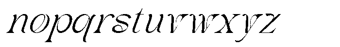 Chenolyta Oblique Font LOWERCASE