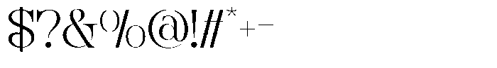 Chenolyta Regular Font OTHER CHARS
