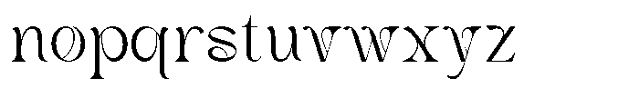 Chenolyta Regular Font LOWERCASE
