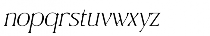 Cheraty Italic Font LOWERCASE
