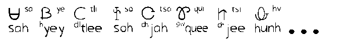 Cherokee Bickerdike 05 Font UPPERCASE