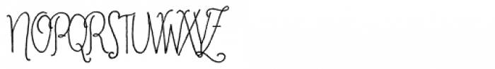 Cherripops Script Skinny Font UPPERCASE