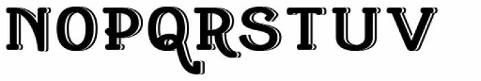 Cherritt Embossed Font UPPERCASE