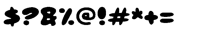 Cherry Chubby Font OTHER CHARS