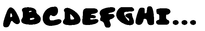 Cherry Chubby Font UPPERCASE
