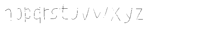 Cherry Dance Line Font LOWERCASE