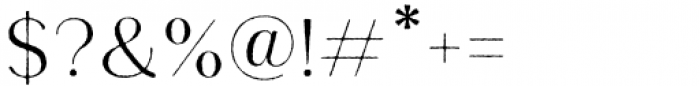 Cherston Light Rough Font OTHER CHARS