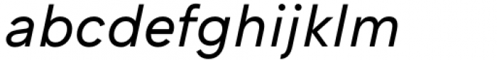 Chesna Grotesk Regular Italic Font LOWERCASE