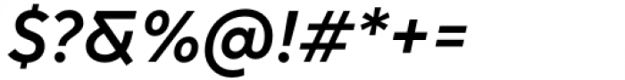 Chesna Grotesk Semi Bold Italic Font OTHER CHARS