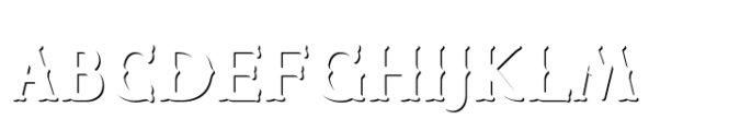 Chester Font Layer Shadow outline Font UPPERCASE