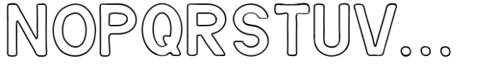 Chesterville Outline Font LOWERCASE