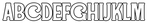 Cheto Outline Font UPPERCASE