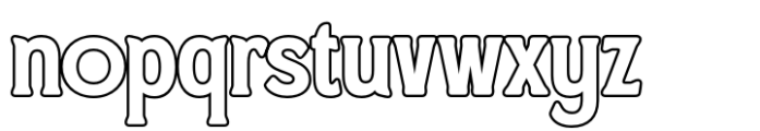 Cheto Outline Font LOWERCASE