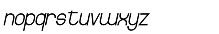 Chevayo Italic Font LOWERCASE
