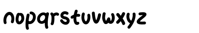 Chewycup Handwritten Font LOWERCASE