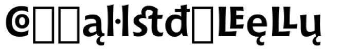 Chianti Bold Extension Font LOWERCASE
