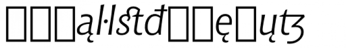 Chianti Italic Extension Font LOWERCASE