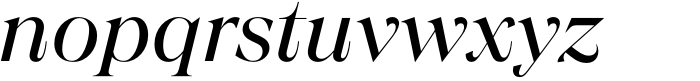 Chiaroscura Regular Italic Font LOWERCASE