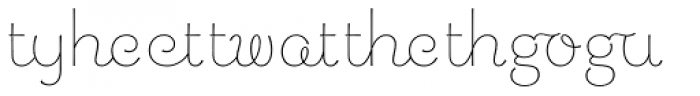Chic Hand Ligatures Font OTHER CHARS
