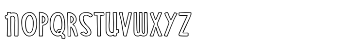 Chicago Boulevard Outline Font UPPERCASE