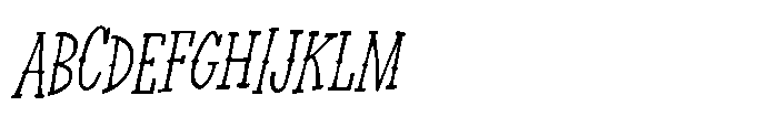 Chicharron Oblique Font UPPERCASE