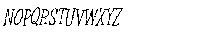 Chicharron Oblique Font UPPERCASE