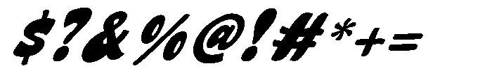 Chicoe Oblique Font OTHER CHARS