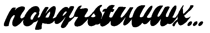 Chicoe Oblique Font LOWERCASE