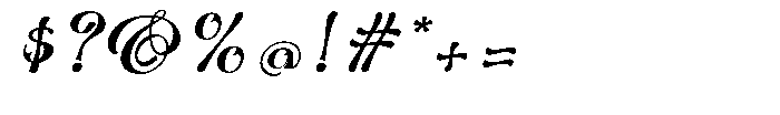 Chidonki Italic Font OTHER CHARS