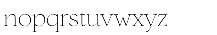 Chiffon Extra Light Font LOWERCASE
