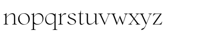 Chiffon Light Font LOWERCASE