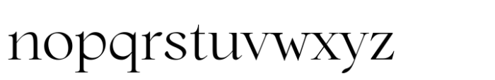 Chiffon Regular Font LOWERCASE