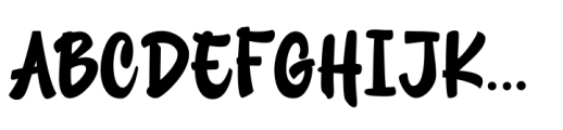 Chilcilla Regular Font UPPERCASE
