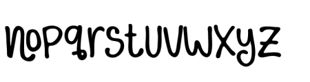 Child letters Font LOWERCASE