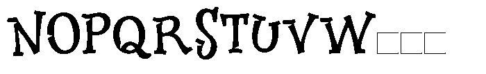 Childmar Bold Cut Font LOWERCASE