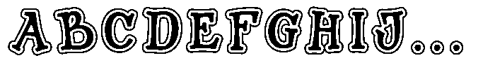 Childmar Bold Line Font UPPERCASE