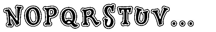 Childmar Bold Line Font UPPERCASE