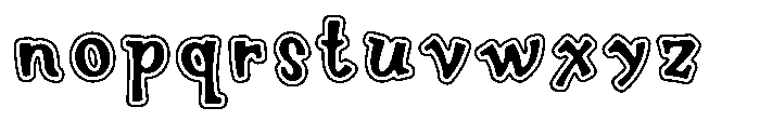 Childmar Bold Line Font LOWERCASE
